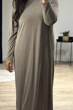 Basic Jurk Licht Bruin