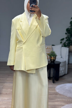 Satin Skirt - Butter Yellow