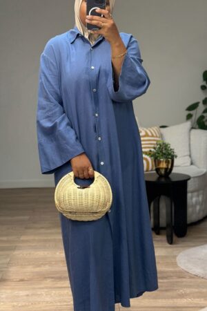 Dress Linnen - Blue