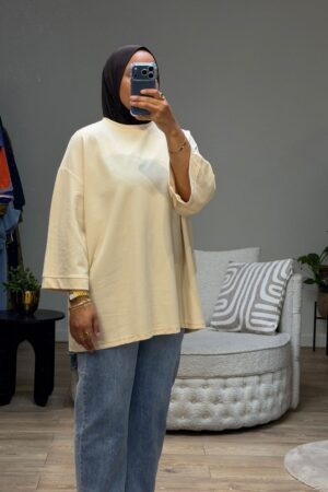 T-Shirt Oversized – Creme
