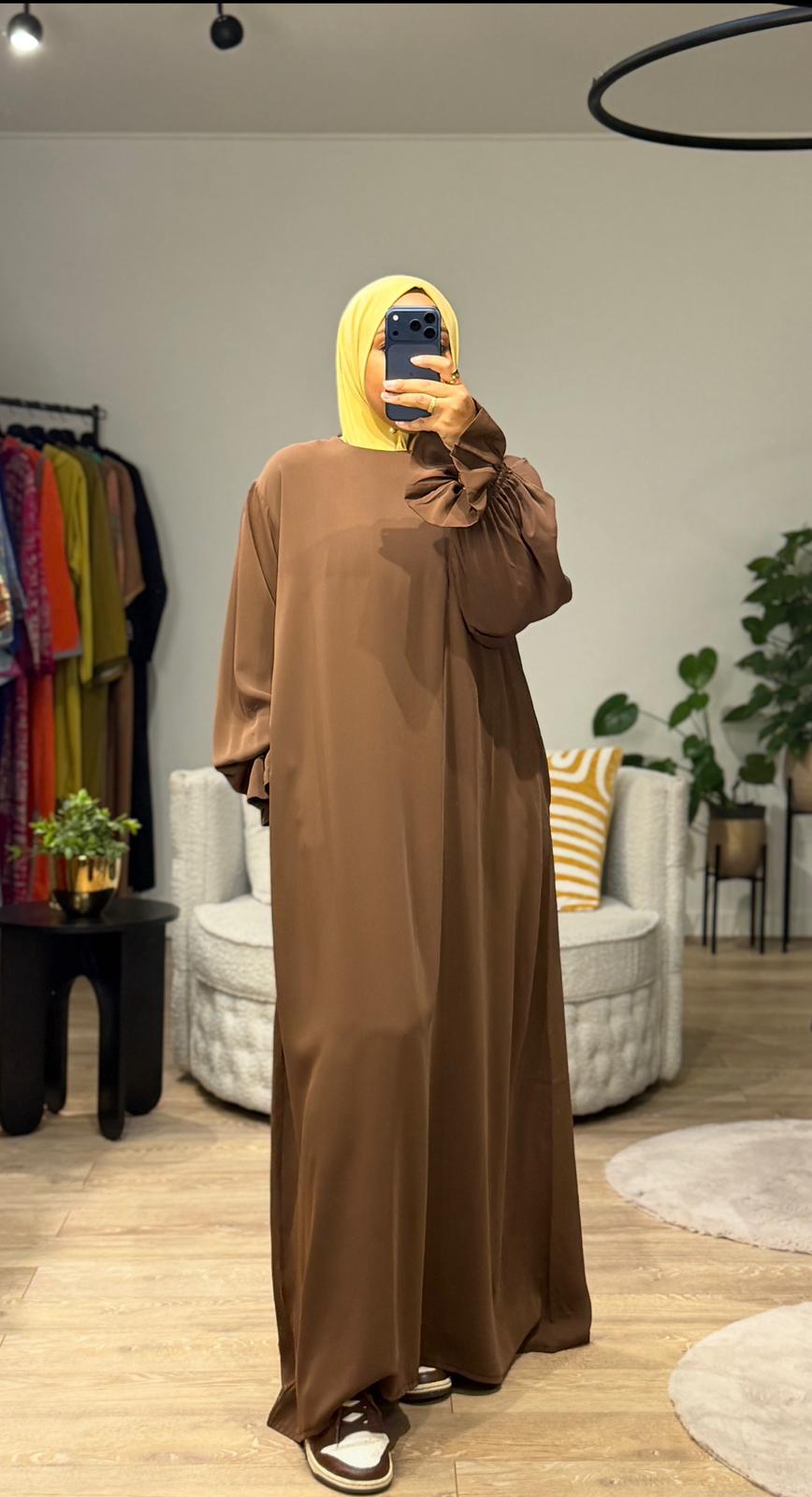 Abaya Chocolate Brown - Afbeelding 2