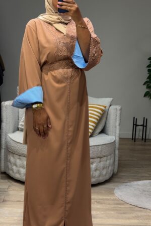 Caftan - Beige / Lichtblauw